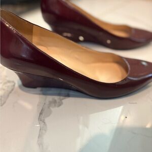 Cole Haan Maroon Wedge Shoes